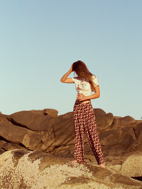 2 Womens Aloha Sessions Palazzo Pants Red URJNP03066 Roxy