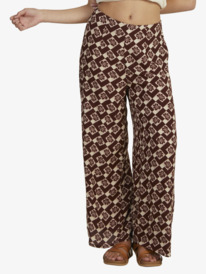 3 Womens Aloha Sessions Palazzo Pants Red URJNP03066 Roxy