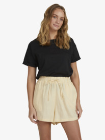 1 Place To Be 6" Knit Shorts Beige URJNS03035 Roxy