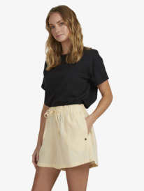 5 Place To Be 6" Knit Shorts Beige URJNS03035 Roxy