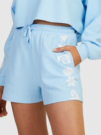 13 Womens Sideline Swing Elasticated Shorts Blue URJNS03060 Roxy