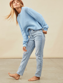 7 Womens Wintergreen Jumper Blue URJSW03017 Roxy