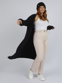 2 Womens Infinite Vacation Midi Length Cardigan Black URJSW03022 Roxy