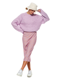 4 Womens Crossroads Cable Crew Neck Sweater  URJSW03024 Roxy