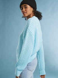 3 Womens Coming Home Jumper Blue URJSW03028 Roxy