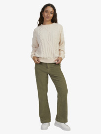 4 Womens Miss The Waves Jumper Beige URJSW03036 Roxy