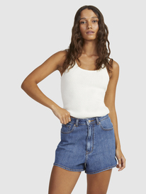 0 Womens Playa Del Amor Strappy Knit Vest Top White URJSW03039 Roxy
