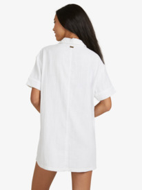roxy, Womens Shelly Beach Overswim Shirt Dress, BRIGHT WHITE (wbb0) SHELLY BEACH OVERSWIM URJWD03111