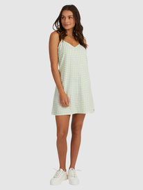 7 Shine A Light Woven Strappy Dress Green URJWD03114 Roxy