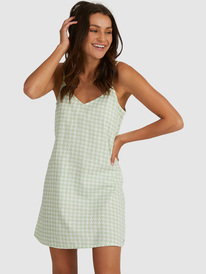 2 Shine A Light Woven Strappy Dress Green URJWD03114 Roxy