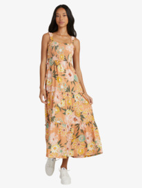 9 Sunnier Shores Woven Maxi Dress Brown URJWD03116 Roxy