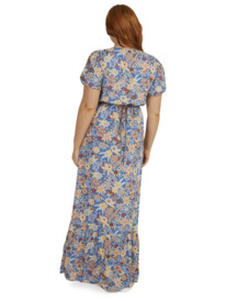 roxy, Womens Slow Down Song Maxi Dress, BIJOU BLUE NEW TROPICS DITSY (bng6) SLOW DOWN SONG URJWD03136