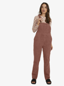 4 Womens Jana Cord Dungarees Pink URJWD03147 Roxy