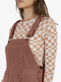 3 Womens Jana Cord Dungarees Pink URJWD03147 Roxy