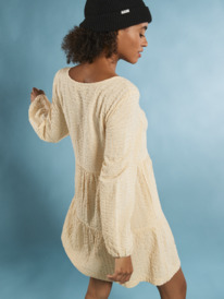 3 Womens Trapeze Breeze Mini Dress Beige URJWD03150 Roxy
