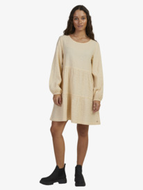 8 Womens Trapeze Breeze Mini Dress Beige URJWD03150 Roxy