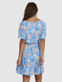 roxy, Womens Summer Flow Mini Dress, AZURE BLUE CASA FLEUR (bjt7) SUMMER FLOW URJWD03152