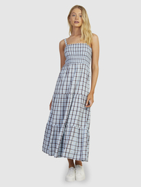 10 Womens Sunnier Shores Midi Dress Blue URJWD03157 Roxy