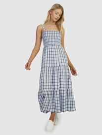 11 Womens Sunnier Shores Midi Dress Blue URJWD03157 Roxy