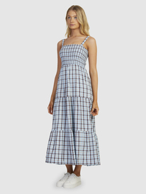 15 Womens Sunnier Shores Midi Dress Blue URJWD03157 Roxy
