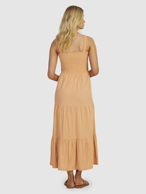 roxy, Womens Sunnier Shores Solid Short Sleeve Dress, DUSTY CORAL (nht0) SUNNIER SHORES SOLID URJWD03158