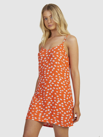 3 Womens Shine A Light Slip Dress Orange URJWD03159 Roxy