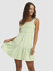 6 Womens Rosie Waves Mini Dress Green URJWD03163 Roxy