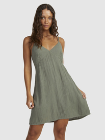 6 Womens Santorini Mini Slip Dress Green URJWD03167 Roxy