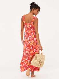 7 Womens Rosie Waves Maxi Dress Red URJWD03168 Roxy