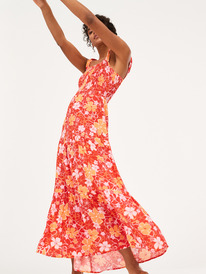 3 Womens Rosie Waves Maxi Dress Red URJWD03168 Roxy