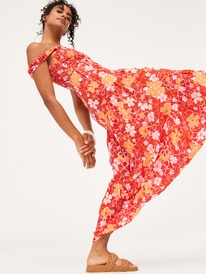 4 Womens Rosie Waves Maxi Dress Red URJWD03168 Roxy