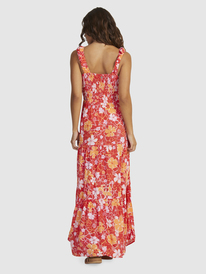 10 Womens Rosie Waves Maxi Dress Red URJWD03168 Roxy