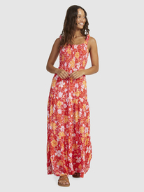 9 Womens Rosie Waves Maxi Dress Red URJWD03168 Roxy