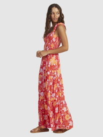 11 Womens Rosie Waves Maxi Dress Red URJWD03168 Roxy
