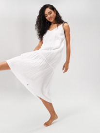 1 Womens Waiting Line Midi Dress White URJWD03182 Roxy