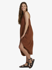 3 Womens Waiting Line Dress Brown URJWD03193 Roxy