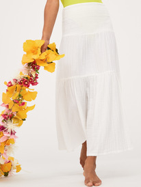 2 Womens Remember The Time Maxi Skirt White URJWK03039 Roxy
