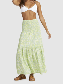 1 Womens Remember The Time Maxi Skirt Green URJWK03040 Roxy