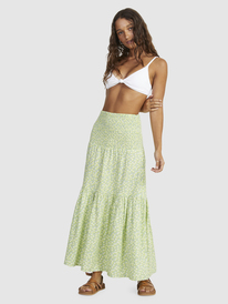 2 Womens Remember The Time Maxi Skirt Green URJWK03040 Roxy