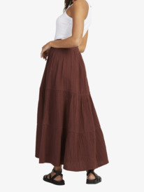 4 Womens Roxy Days Midi Skirt Red URJWK03042 Roxy