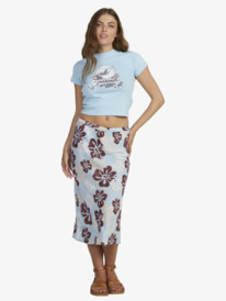 5 Womens Aloha Sessions Midi Skirt Blue URJWK03043 Roxy