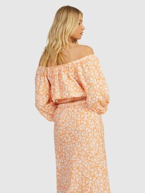 12 Womens Seminyak Sessions Long Sleeve Top Orange URJWT03105 Roxy