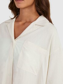 11 Womens Bisous Short Sleeve Shirt Yellow URJWT03108 Roxy