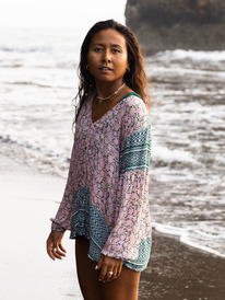 Poolside Plans - Long Sleeve Top for Women  URJWT03109
