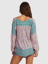 9 Womens Poolside Plans Long Sleeve Top Pink URJWT03109 Roxy