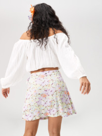 2 Womens Summer Sessions Long Sleeve Crop Top White URJWT03114 Roxy