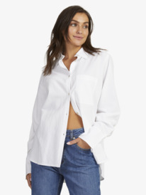 0 Womens Blanc Basic Shirt White URJWT03117 Roxy