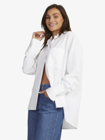 3 Womens Blanc Basic Shirt White URJWT03117 Roxy