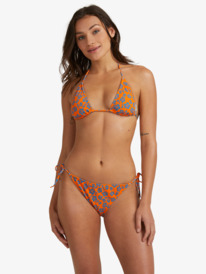 2 Hollow Trees - Tiki Triangle Bikini Top Orange URJX303052 Roxy