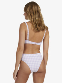 2 Heart The Check Underwire Bralette Bikini Top  URJX303068 Roxy